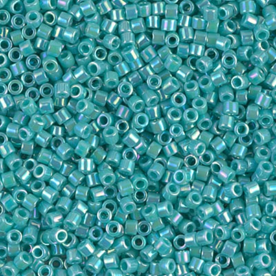 Picture of Miyuki Delica 10/0 DBM166 Opaque Turquoise Green AB x10g
