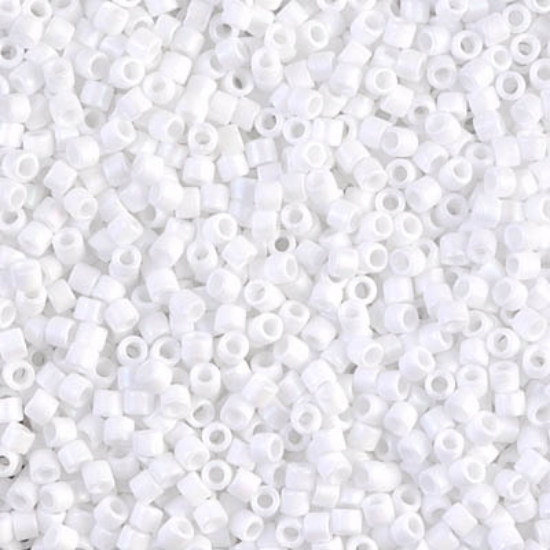 Picture of Miyuki Delica 10/0 DBM351 White Mat x10g