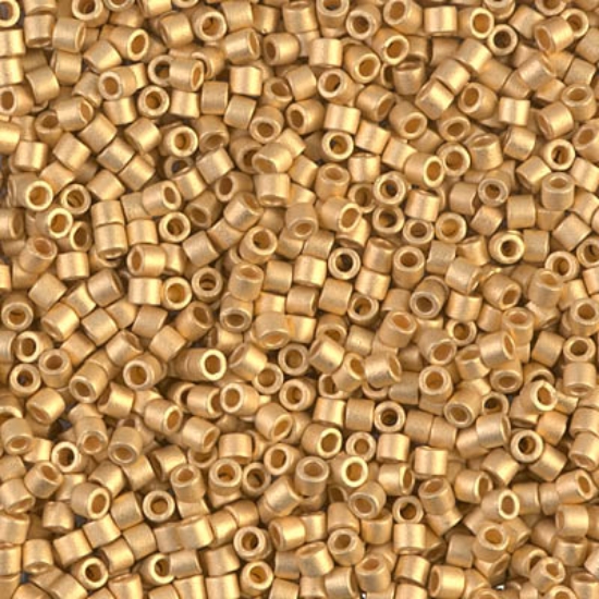 Picture of Miyuki Delica 10/0 DBM331 24Kt Gold Plated Mat x5g