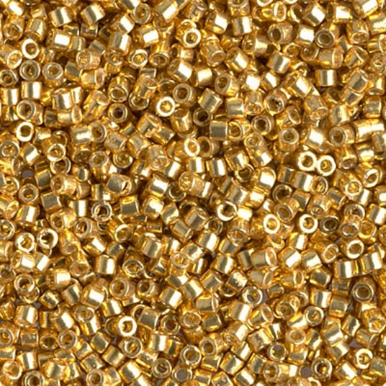 Picture of Miyuki Delica 10/0 DBM1832 Duracoat Galvanized Gold x5g