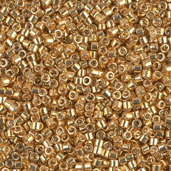 Picture of Miyuki Delica 10/0 DBM410 Galvanized Yellow Gold x5g