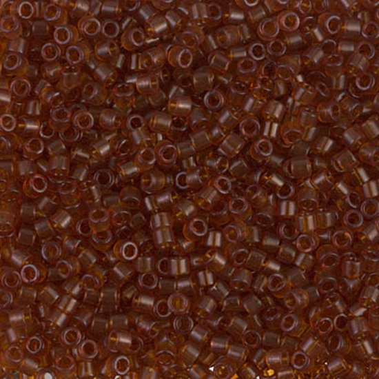 Picture of Miyuki Delica 10/0 DBM709 Transparent Dark Topaz x10g