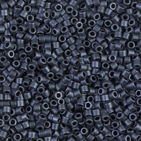 Picture of Miyuki Delica 10/0 DBM301 Mat Gunmetal x10g