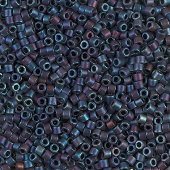 Picture of Miyuki Delica 10/0 DBM325 Mat Metallic Blue Iris x10g