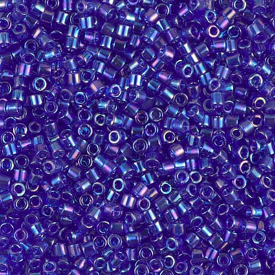 Picture of Miyuki Delica 10/0 DBM178 Transparent Cobalt AB x10g