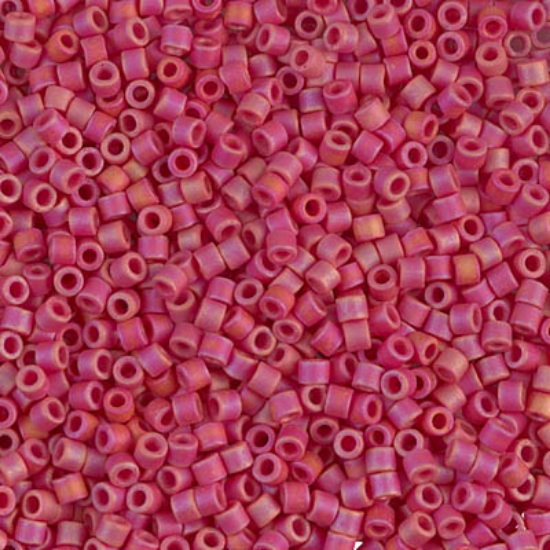 Picture of Miyuki Delica 10/0 DBM874 Mat Opaque Red AB x10g