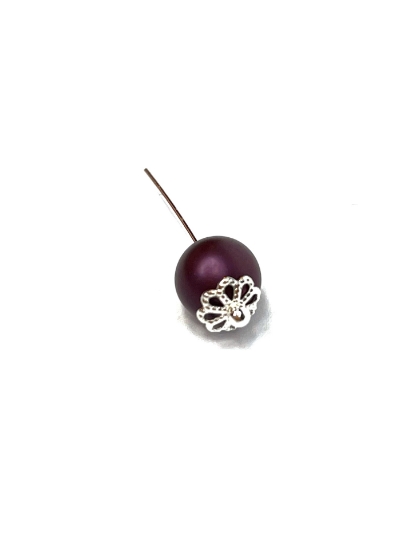 Picture of Bead Cap 6mm Silver Tone x20