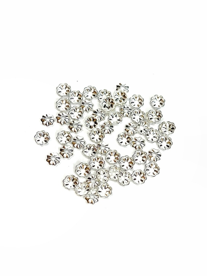 Picture of Bead Cap 4mm Silver Plate x50