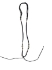 Picture of Pendant Cord Choker Necklace 2mm Navy Blue x1