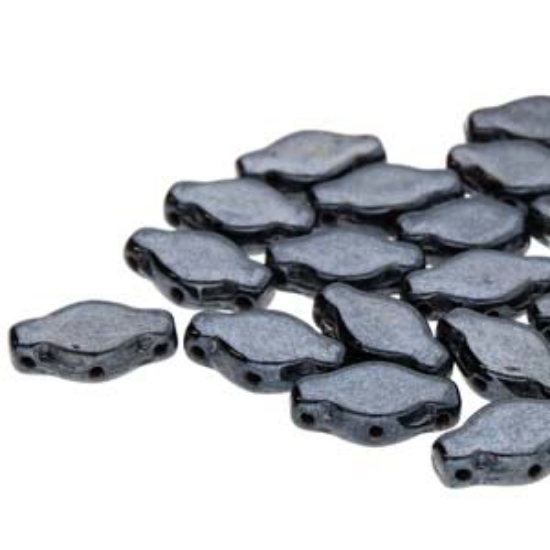 Picture of Navette 6x12mm Jet Hematite x10g