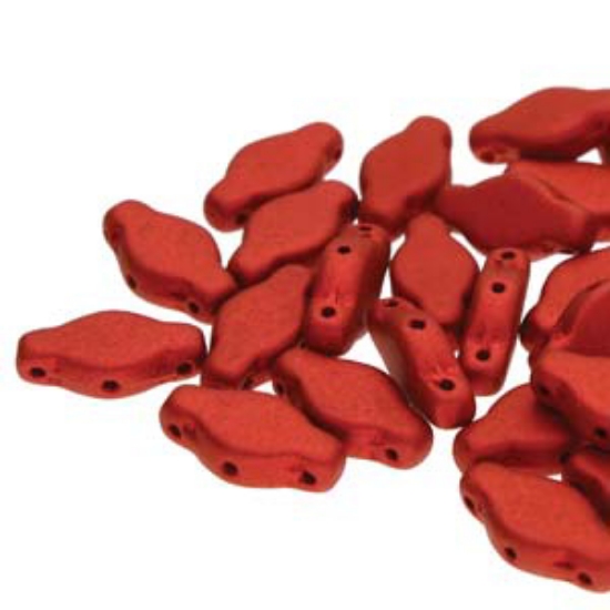 Picture of Navette 6x12mm Chalk Lava Red x10g