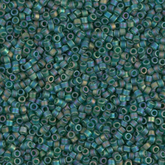 Picture of Miyuki Delica 11/0 DB859 Mat Transparent Dark Emerald AB x10g