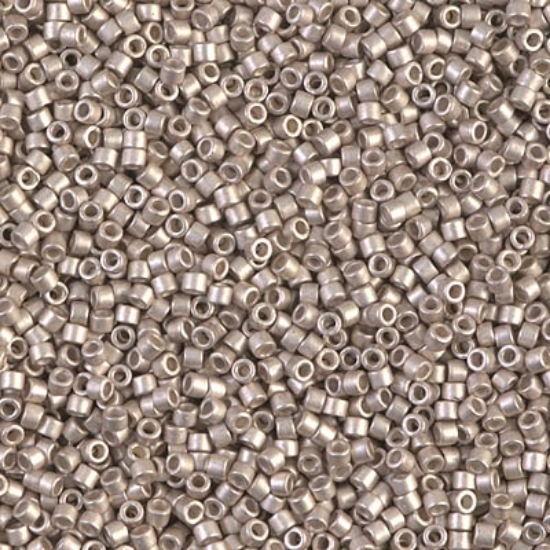 Picture of Miyuki Delica 11/0 DB1158 Galvanized Semi-Frosted Light Smoky Amethyst x5g