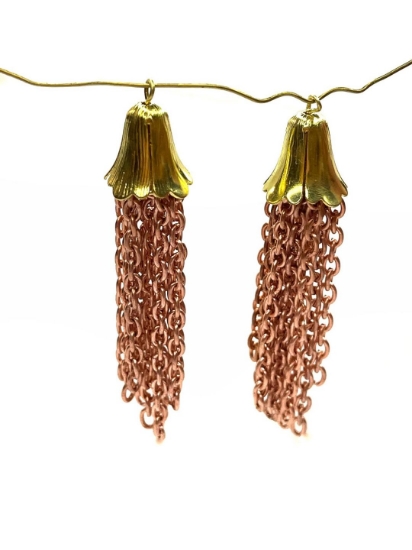 Picture of Chain Tassel 12-strand 60mm Antique Copper x2