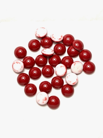 Picture of Preciosa Nacre Cabochon 8mm Cranberry Pearl x10