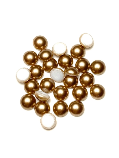Picture of Preciosa Nacre Cabochon 4mm Bronze Pearl x10