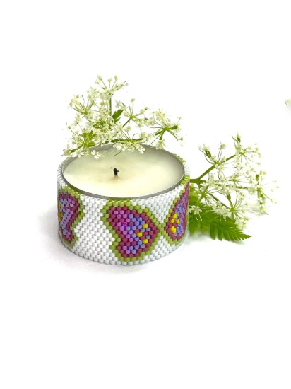 Picture of Beading Kit - Tealight - Butterfly