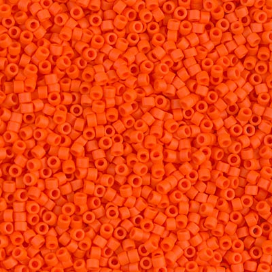 Picture of Miyuki Delica 11/0 DB752 Mat Opaque Orange x10g