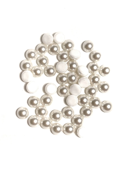 Picture of Preciosa Nacre Cabochon 5mm White Pearl x10