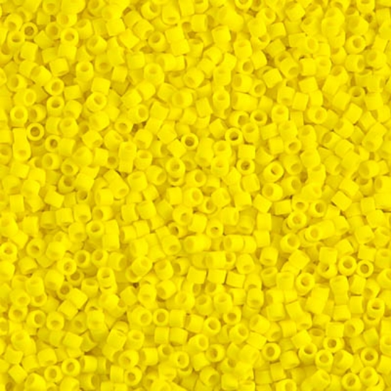 Picture of Miyuki Delica 11/0 DB751 Mat Opaque Yellow x10g