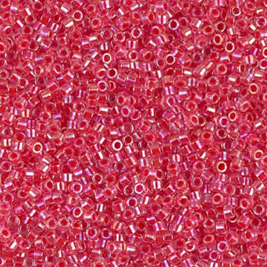Picture of Miyuki Delica 11/0 DB75 Dark Rose Lined AB x10g