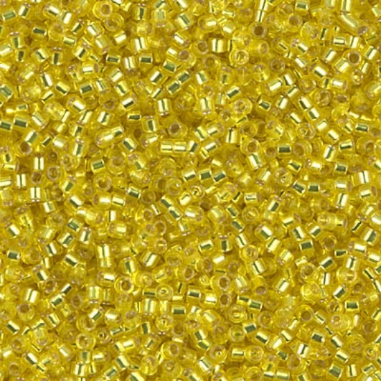 Picture of Miyuki Delica 11/0 DB145 Silver Lined Yellow x10g