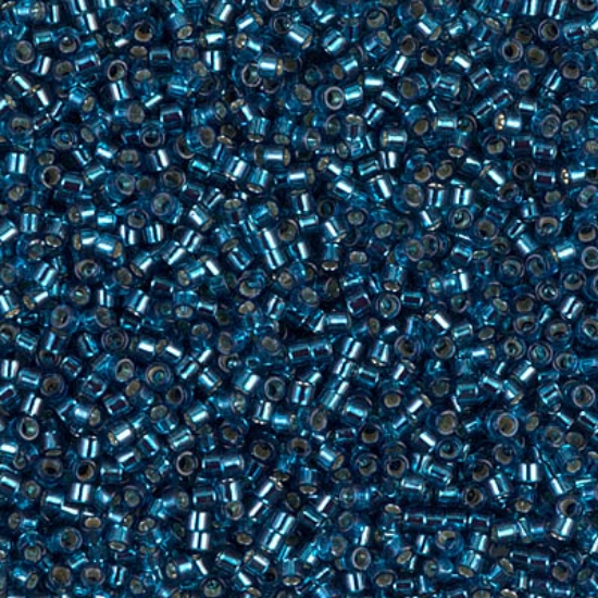 Picture of Miyuki Delica 11/0 DB608 Dyed Silver Lined Blue Zircon x10g
