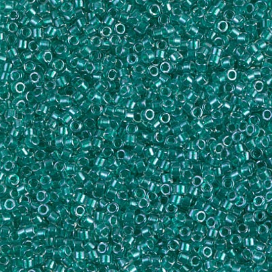 Picture of Miyuki Delica 11/0 DB918 Sparkling Dark Aqua Green Lined Crystal x10g