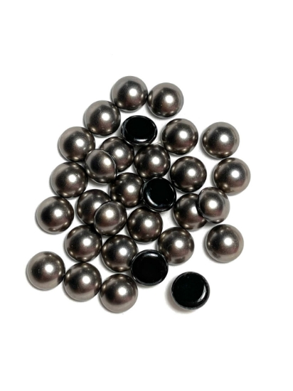 Picture of Preciosa Nacre Cabochon 8mm Dark Grey Pearl x1