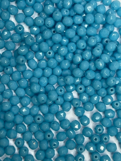Picture of Fire-Polished 4mm Opaque Turquoise x100
