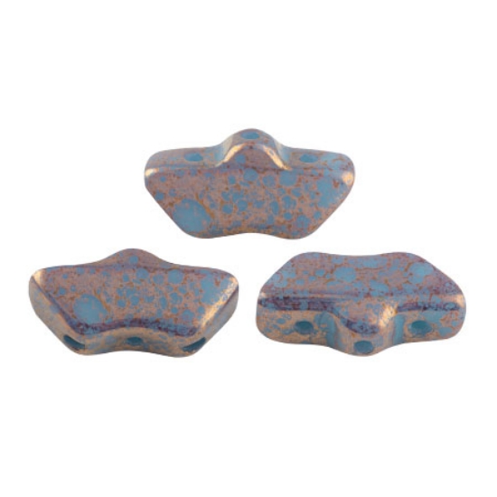 Picture of Delos® par Puca® 6x11mm Opaque Aqua Bronze x10g