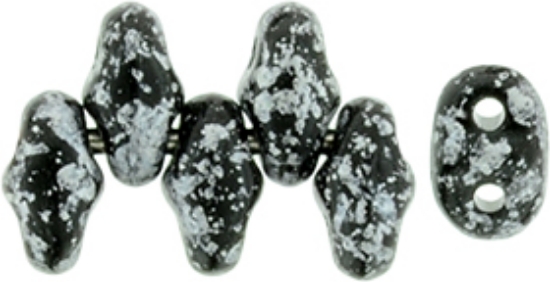 Picture of MiniDuo 2x4mm Tweedy Silver x10g