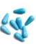 Picture of Drop Glass 20mm Opaque Blue Turquoise x5