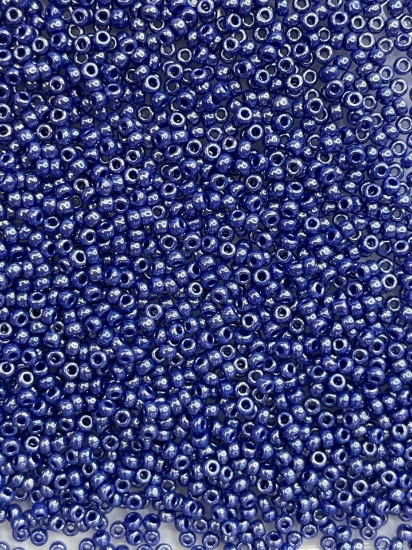 Picture of Miyuki Rocaille 11/0 434 Opaque Cobalt Luster x10g