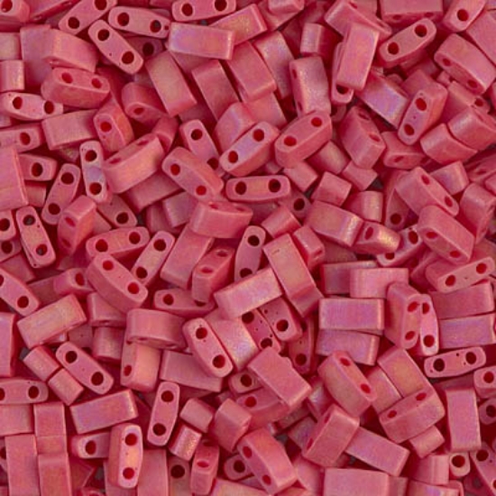 Picture of Miyuki Half Tila 408FR Mat Opaque Red x5g 