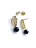 Picture of Premium Ear Stud Lace oval 15x8mm Gold Plate x2