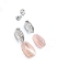 Picture of Premium Ear Stud Lace oval 15x8mm Silver Plate x2