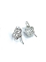 Picture of Premium Earwire Lace Flower 12mm Silver Plate x2