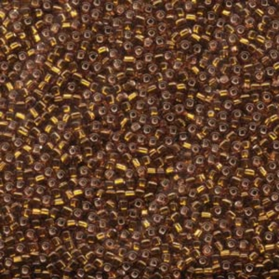 Picture of Matsuno Rocaille 11/0 84 Silver Lined Dark Topaz x20g 