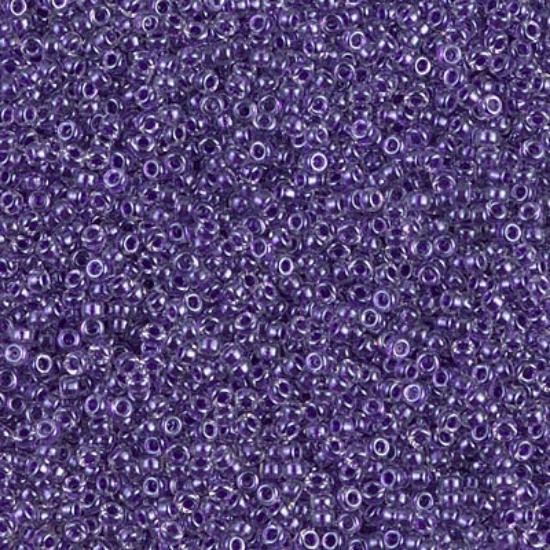 Picture of Miyuki Seed Beads 15/0 1558 Sprkl Violet Lined Crystl x10g