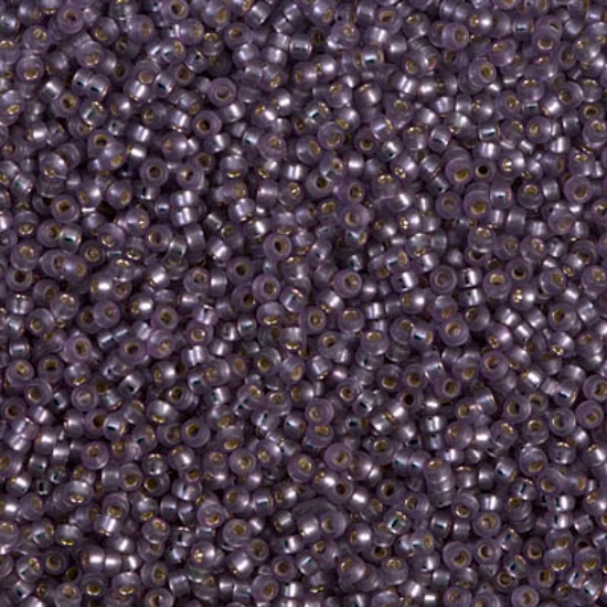 Picture of Miyuki Seed Beads 15/0 1655 Dyed Semi-Frosted Silver Lined Mulberry x10g