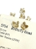 Picture of Swarovski 5754 Butterfly bead 12mm Crystal Golden Shadow x1