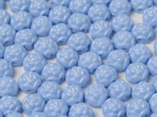 Picture of Rosetta 2-hole Cabochon 6mm Powdery Pastel Blue x25