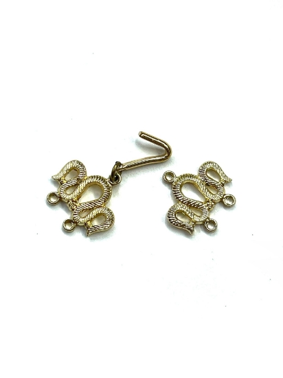 Picture of Vintage Necklace Clasp 18mm 2-strand Gold Tone x1 