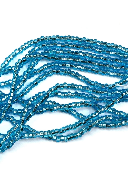 Picture of Preciosa 8/0 67010 Silver Lined Aqua x39g