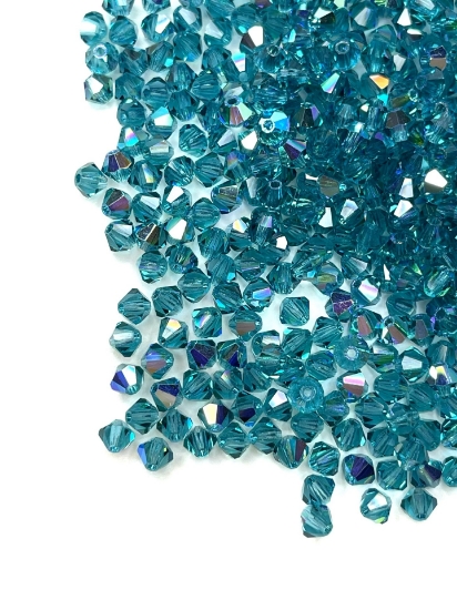 Picture of Preciosa Bead Rondell 4mm Indicolite AB x100