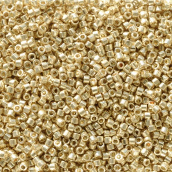 Picture of Miyuki Delica 11/0 DB2501 Duracoat Galvanized Pale Gold x5g