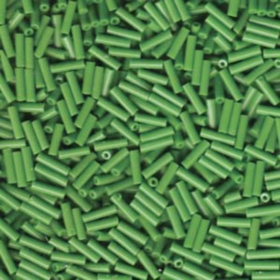 Picture of Miyuki Bugles 6mm BGL2-411 Opaque Green x10g