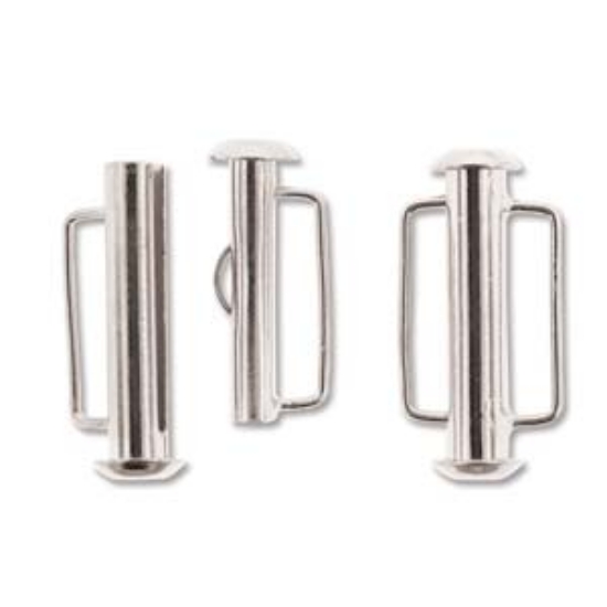 Picture of Clasp Slide Bar 21.5mm Silver Plate x1