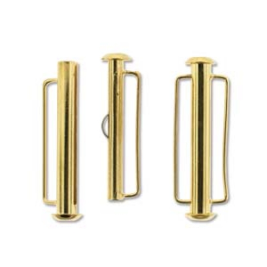 Picture of Clasp Slide Bar 31.5mm Gold Plate x1